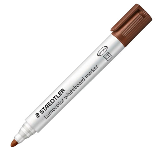 Picture of ST WHITEBOARD MARKER BULLET BROWN